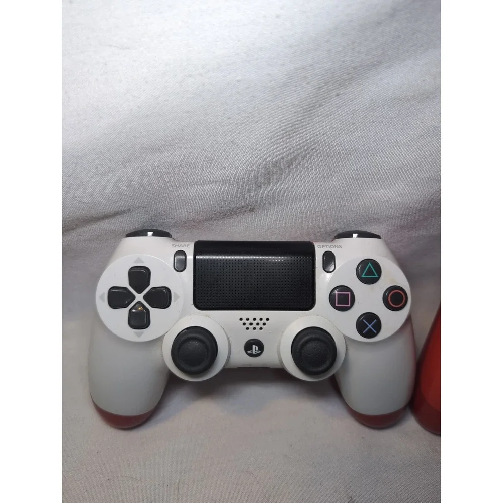 2x Sony PlayStation 4 PS4 Dual Shock 4 Wireless Controller - Red & White WORKS